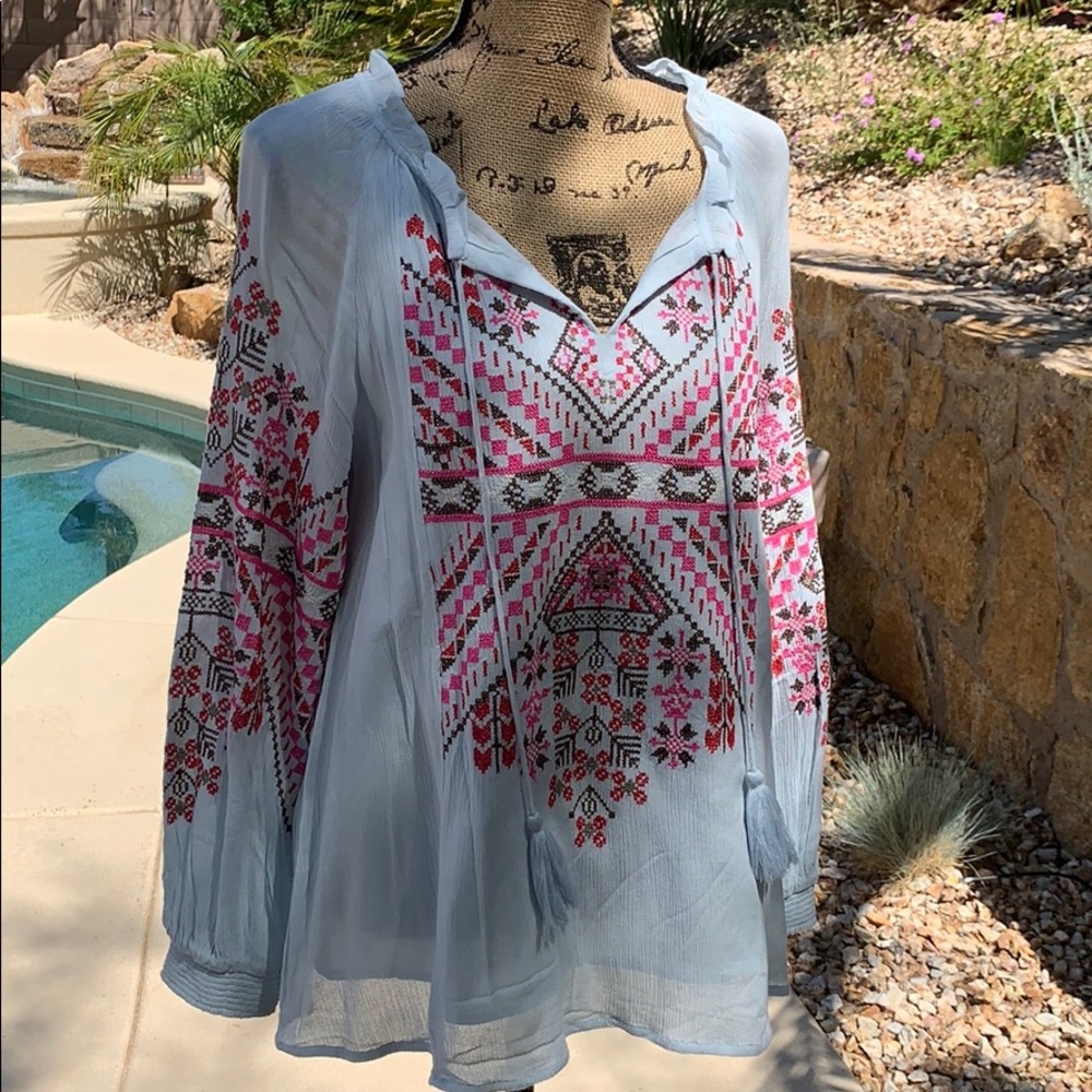 Sundance Catalog Embroidered Tunic - Picture 1 of 7